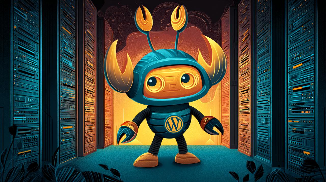 Android lobster managing WordPress